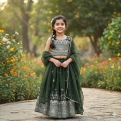 Appropriately baby girl beautiful lehenga choli 