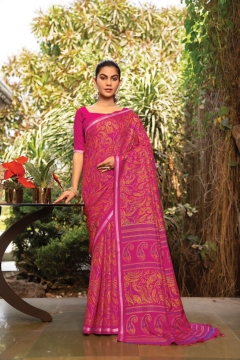 Attire beautiful tussar printed saree 