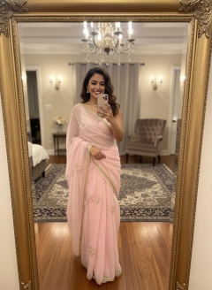 Beautifulness rich soft georgette saree 