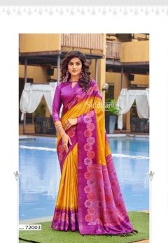 Blinding linen banarasi saree 