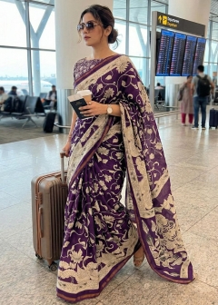 Elegance beautiful colour mulmul saree 