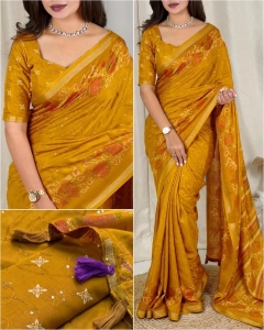 Elegance kashmiri style printed saree 