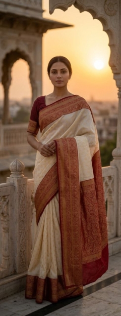 Exclusive designer beautiful silk saree 