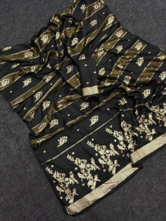 Exclusive zari weaving heavy saree 