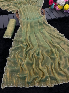 Luckily premium party wear saree 