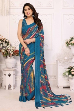 Original soft georgette women saree 