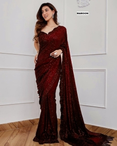 Superlatively sequence women's saree 