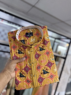 Traditional cotton men's kurta pajama 