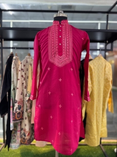 Traditional printed cotton kurta pajama 